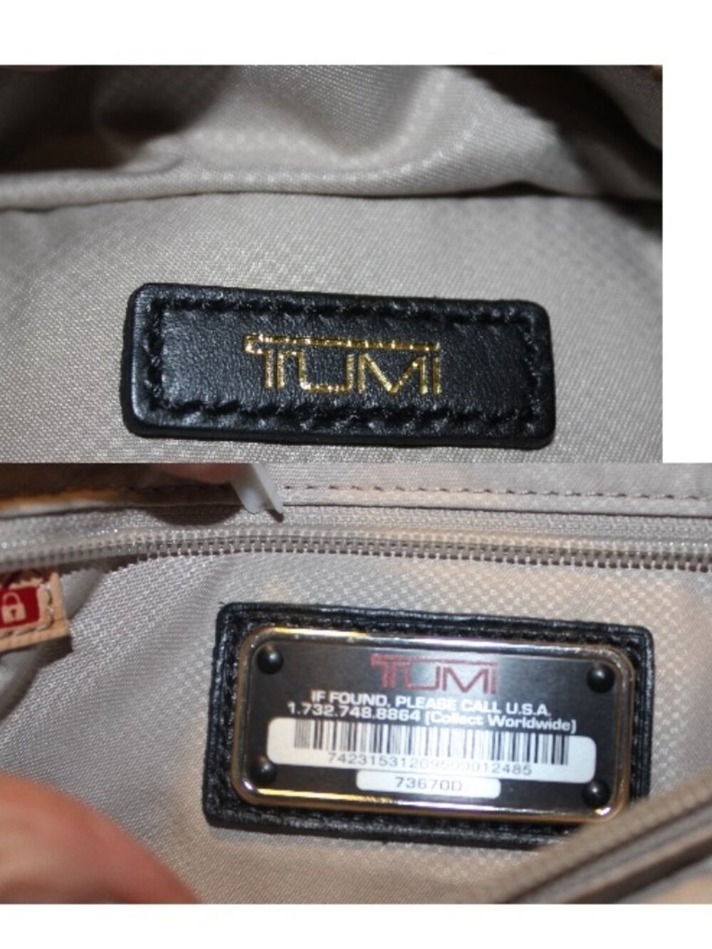 New Tumi Larkin Laurel Voyageur Backpack w Front Leather Pocket Bag - Picture 4 of 11